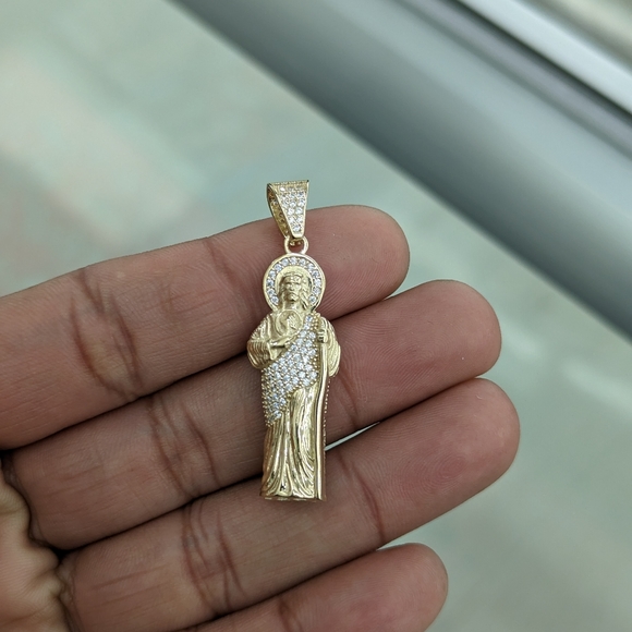 10kt Real Gold Saint Jude Pendant